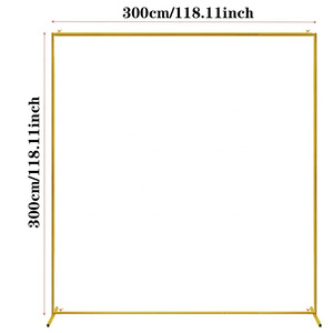 Nouvel arc <span class=keywords><strong>rectangulaire</strong></span> de mariage et accessoires de <span class=keywords><strong>ballon</strong></span> de cadre en fer rond décoration de fête avec pôle unique pour mariages et événements - Product Image 3