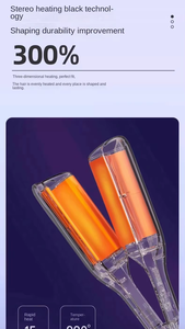 Nuevo rodillo de hierro de <span class=keywords><strong>pelo</strong></span> de silicona de salón de seda Vogue portátil personalizado ondas de viaje térmicas vivas rizador eléctrico - Product Image 4