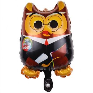 Mini Size Smile Owl Air Trophy Congrats for Graduation Party <b>Decoration</b> Graduate <b>Balloons</b> Wholesale - Product Image 5