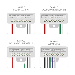 Esann WS2812 ws2811 sk6812 COB loạt dải ánh sáng wifi cho phép b-luetooth rgbcct SPI rgbwic rgbic pixel RGBW dẫn điều khiển - Product Image 4