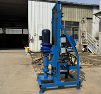 Machine de forage de puits d'eau semi-hydraulique électrique portable, petite, 80 m de profondeur, 3 kW, 220 V, pour ferme, maison, forage, haute sécurité