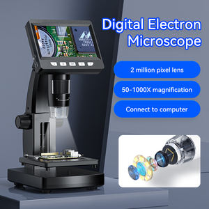 Nouveau design <span class=keywords><strong>Microscope</strong></span> industriel haute précision 2MP 1080p avec écran IPS 4,3 pouces, zoom 1000X et LED pour soudure de circuits imprimés et observation cellulaire - Product Image 2