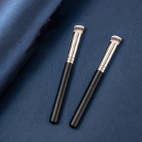 Pinceau de maquillage personnalisé de grande taille, portable, multifonctionnel, à angle plat, pour fond de teint, pinceau incliné