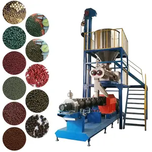 fish feed making equipment Dry Pet Fish Feed Snacks Food Production line pet food extruder manufacturers