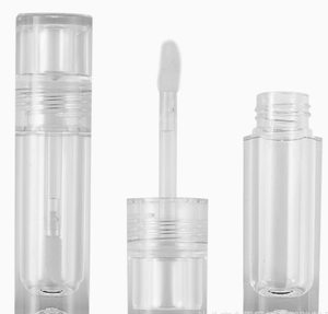 Conteneur d'huile à lèvres transparent en plastique avec logo personnalisé <span class=keywords><strong>ISMAN</strong></span>, mini tube transparent pour gloss à lèvres, emballage cosmétique, applicateur avec embout brosse, 2 ml - Product Image 2