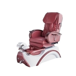 Chaise de Pédicure avec Bassin pour Pieds, Bain de Pieds de Massage Hydraulique avec Rotation à 360°, Unité de Pédicure Réglable en Hauteur