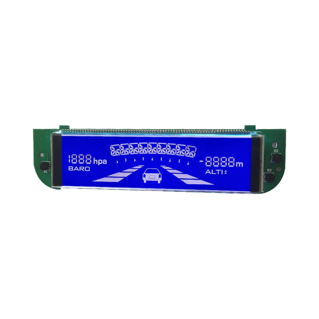 Custom Transparent Transmissive COB LED Backlight Segment LCD Display with 300-500 Brightness for Electric Bike and Custom Size