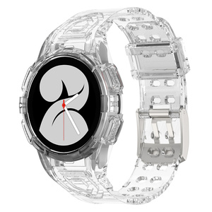 Bracelets de montre de sport transparents Glacier Tpu <span class=keywords><strong>40</strong></span>/44/46mm pour <span class=keywords><strong>Samsung</strong></span> Galaxy <span class=keywords><strong>Watch</strong></span> <span class=keywords><strong>4</strong></span>/5 Bracelet en TPU pour Watch4 <span class=keywords><strong>Classic</strong></span> Transparent Glacier S - Product Image 4