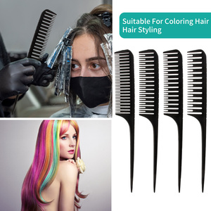 Uso en el hogar Distribución <span class=keywords><strong>de</strong></span> piezas conveniente Teñido Cepillo para resaltar el cabello Resistencia al calor duradera Peine <span class=keywords><strong>de</strong></span> cola <span class=keywords><strong>de</strong></span> rata - Product Image 5