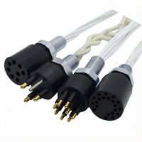 Connecteur sous-marin IP68 haute intensité 10 broches, prise mâle-femelle étanche, connexion de câble pour eaux profondes
