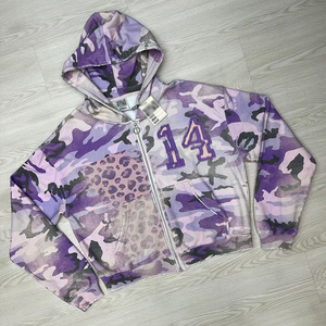 <span class=keywords><strong>Graffiti</strong></span> personnalisé imprimé Anime graphique de haute qualité coton éponge français Vintage <span class=keywords><strong>tapisserie</strong></span> tissé fermeture éclair à capuche - Product Image 5