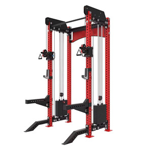 Rak Squat Fitness komersil, pelatih fungsional Kombo mesin <span class=keywords><strong>Smith</strong></span> rak Squat dalam satu mesin Multi fungsi - Product Image 4