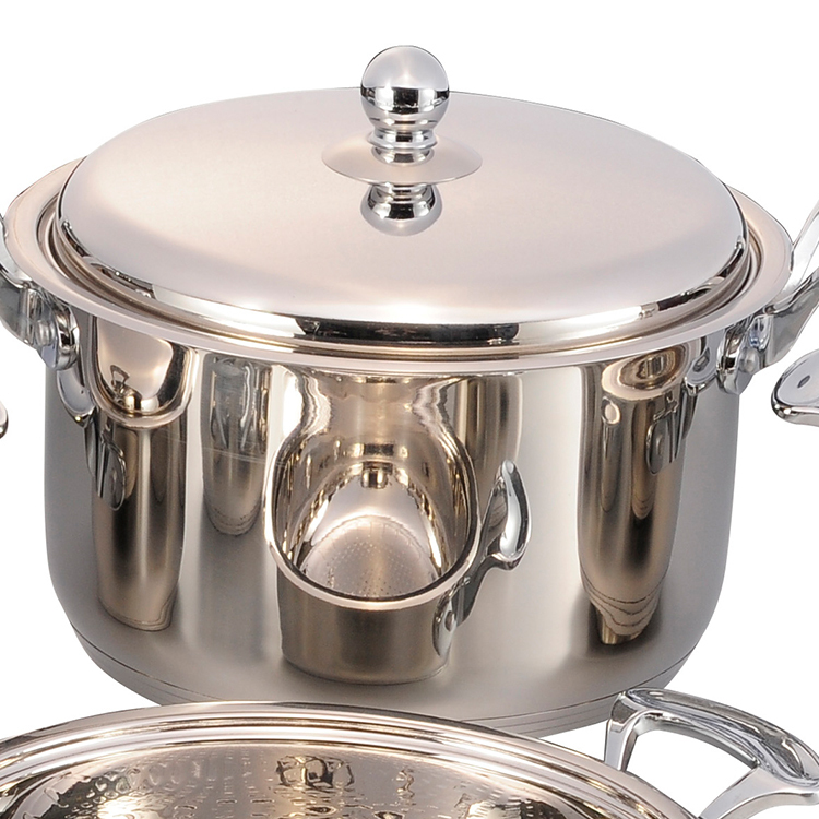 12 Pieces Kitchenware Non Stick Cooking Pot Sets Stainless Steel Elegant Cookware Sets · image 2