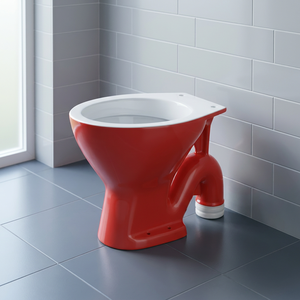 Ensemble WC européen décoratif en céramique Vitrosa bleu bicolore avec siphon S/P - Product Image 6