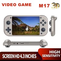 Console de jeu portable M17, écran HD de 4,3 pouces, console de jeu vidéo rétro, 64 Go, 10 000 jeux classiques, émulateur, appareil de jeu portable