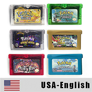 ตลับเกม USA English RTC Flash cart dark fire GS CHRONICLES PARALLEL EMERALD unbound Run & Bun สำหรับ gba - Product Image 1