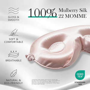 Nouvel ensemble de masques de nuit en <span class=keywords><strong>soie</strong></span> 2026 – Masque brodé épais et végétalien en <span class=keywords><strong>soie</strong></span> pour extensions de cils, couvrance totale pour le sommeil - Product Image 6