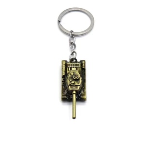 Kim loại bền T-34 quân sự cho mô hình xe tăng Keychain với eo móc Keyring cho màn hình hiển thị hoặc tổ chức - Product Image 6