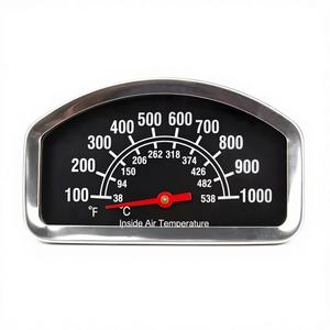 Thermomètre de four étanche en acier inoxydable bimétallique avec grand cadran, jauge de température pour <span class=keywords><strong>barbecue</strong></span>, accessoires pour <span class=keywords><strong>couvercle</strong></span> de four Kamado - Product Image 3