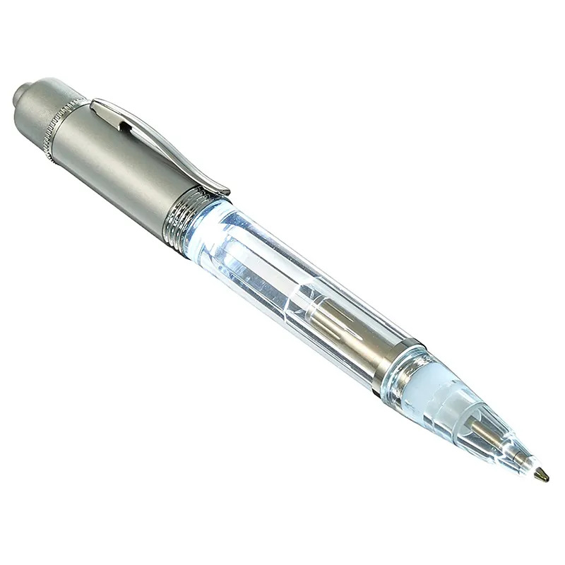 透明アクリルLEDライトペン 0.7mm ボールペン 学校・オフィス用