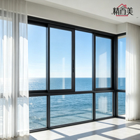 Jendela Geser Aluminium Tahan Lama Khusus dengan Kaca Pemandangan Laut Horizon untuk Apartemen, Perumahan, Pulau, Pantai, Tepi Laut, dan Area Pesisir Laut