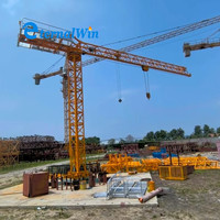 Mini-grue de levage à tour à plateforme plate de 2, 4, 6, 8 tonnes pour la construction, fabrication chinoise