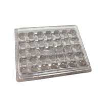 Plateau à Dumplings Congelés en Plastique Transparent de Qualité Alimentaire Personnalisé OEM, Diviseurs, Contenant Jetable, Impression de Logo, Forme Unique