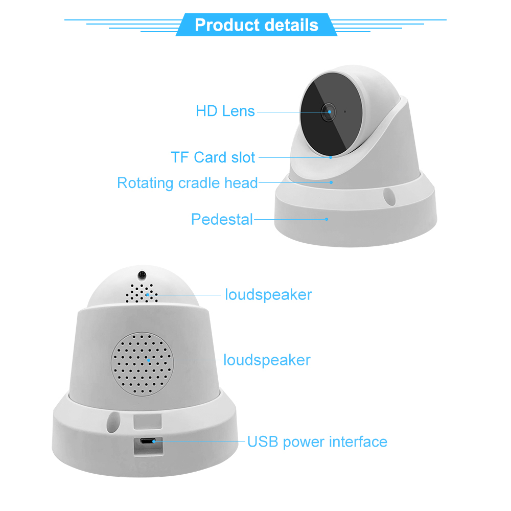 Smart Outdoor Security Camera 1080p CMOS H.264 with Two-Way Audio Mobile App Control V380 Wireless WiFi IP Camera · image 4