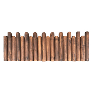 Valla de jardín, seto pequeño, madera de pino, valla baja de madera para parque con plantas trepadoras, muro de contención, separador de macizos de flores - Product Image 4
