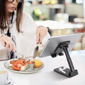 Supporto per Telefono Pieghevole e Regolabile in Altezza e Angolazione, Universale per Cellulari e Tablet, Stand da Scrivania Portatile - Product Image 5
