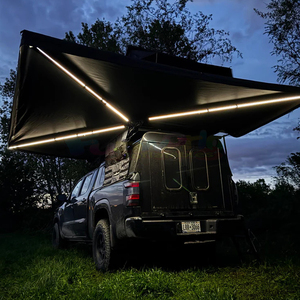 Auvent autoportant 270 degrés pour camping extérieur, auvent de toit de voiture, tente de toit de voiture, imperméable, 4x4 tout-terrain, auvent 270 avec parois pour voitures - Product Image 6