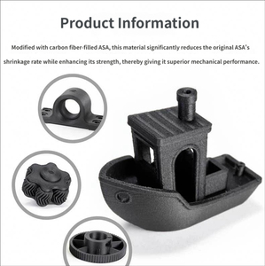 ASA Carbon Fiber <b>3D</b> <b>Printer</b> Filament 1.75mm 1kg High Strength UV Resistant Excellent Thermal Mechanical Performance - Product Image 3