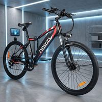 Vélo de montagne électrique tout-terrain OEM directement de l'usine, 350W 48V12Ah, pneus larges de 26 pouces, léger, 30-50 km/h, plus de 60 km d'autonomie, E-MTB