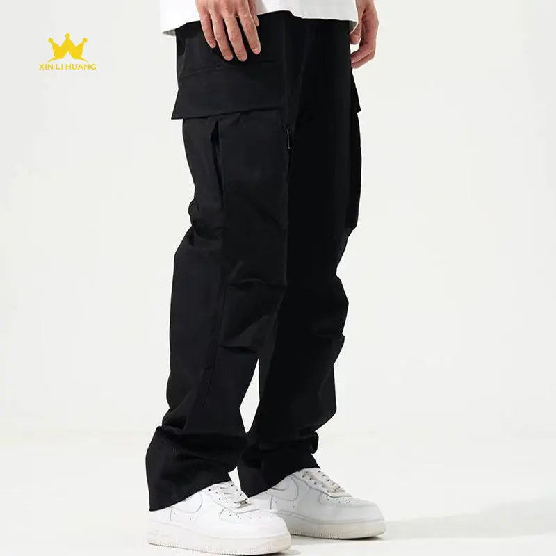 Mens lỏng hip hop quần dài quần nặng Chino đa túi cotton quá khổ quần vận chuyển hàng hóa