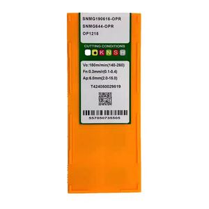 Insertos de Carburo para Cuchillas de Corte CNC OKE OEM, Insertos SNMG Adecuados para Desbaste de Acero Inoxidable SNMG190612 190616 - Product Image 2