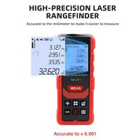 Outil de mesure numérique NF-271, télémètre laser 50M, ruban à mesurer, dispositif de mesure