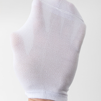 Logo personnalisé Chaussettes d'été à col ras du cou unisexes Chaussettes pour enfants en coton fin avec poignets tissés transparents Service OEM disponible