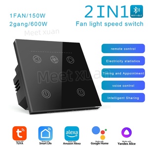 Interruptor inteligente WiFi para ventilador de techo, 2 canales, control remoto por aplicación, compatible con <span class=keywords><strong>Alexa</strong></span>/Google, con monitor de energía - Product Image 2