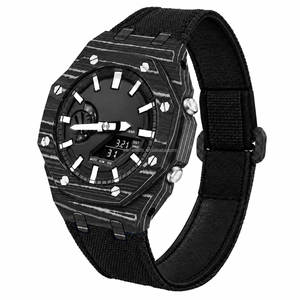 Kit de modification de 5e génération pour montre <span class=keywords><strong>Oak</strong></span> Ga2100, bracelet en nylon, facile à utiliser, ultra léger, boîtier de montre en fibre de carbone pour G <span class=keywords><strong>Ga</strong></span> <span class=keywords><strong>2100</strong></span> Shock Part - Product Image 2
