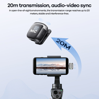 REMAX Kabelloses Lavalier-Mikrofon mit KI-Geräuschunterdrückung, 20m Übertragungsdistanz, 360° °   Omnidirektionales Magnetisches Clip-Digitaldisplay