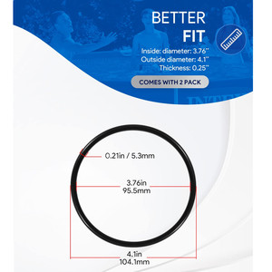 R0586300VITON แหวนยางโอริงสำหรับเปลี่ยน สำหรับ Zodiac Nature 2 Filter 2 แพ็ค ซีลยาง อุปกรณ์สระว่ายน้ำ - Product Image 5