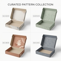 Boîte en carton ondulé pliable personnalisée pour l'aviation, adaptée pour l'emballage de vêtements, de cadeaux, de rouges à lèvres, de parfums et de cosmétiques