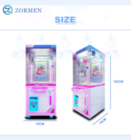 Zormen Promotion Garantie 1 an Machines à griffes à monnayeur en métal pour centres commerciaux tendance