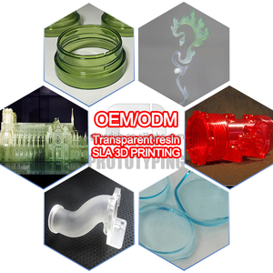 Şeffaf 3d baskı hizmeti pembe boya translusla temizle stl dosya modeli sla yazıcı ile reçine baskı plastik prototip parçası - Product Image 2