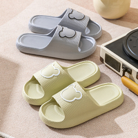 Claquettes d'été confortables et légères en EVA à motifs animaux pour la maison et la salle de bain, antidérapantes, à bout ouvert, vente en gros