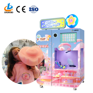 Machine distributrice automatique <span class=keywords><strong>de</strong></span> barbe <span class=keywords><strong>à</strong></span> papa pour usage commercial, offrant une production interactive et fraîche, idéale pour les attractions touristiques, les centres commerciaux et les parcs. - Product Image 1