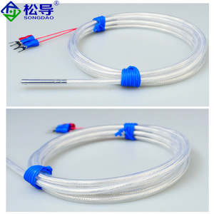 Resistencia Térmica Pt100 Resistente a la Corrosión, Cable de Sensor de Temperatura Resistente a Ácidos y Álcalis con Recubrimiento de Teflón - Product Image 2