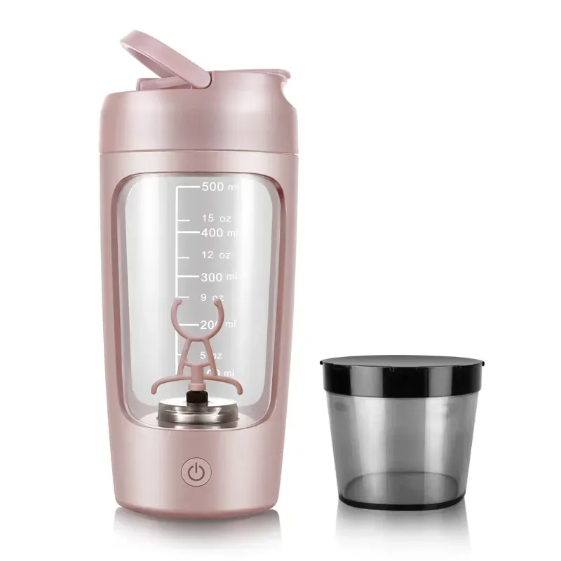 Include mini 200ml storage 650ML Electric Plastic Protein Shaker Blender sport Fitness Mixing Cup bottiglia d'acqua proteica per palestra