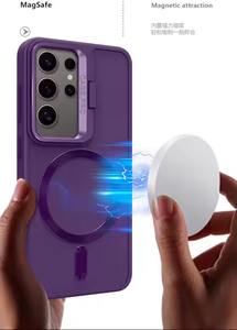 Venta al por mayor TPU + PC cubierta trasera a prueba de golpes caja del teléfono magnético para Samsung S24 S23 ultra - Product Image 3