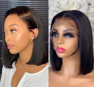 Perruque coupe courte lisse façon Pixie, faux locs, lace hd, pre-plucked, sans perte de cheveux, pour femmes africaines - Product Image 5